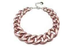 Metallic Stonewashed Choker in Pink