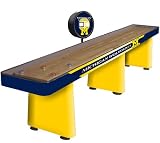 Michigan Wolverines 12 Foot Venture Shuffleboard Table