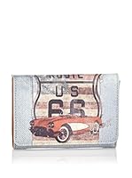 Y NOT ? Cartera (Azul Claro / Rojo)