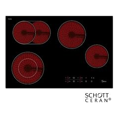 Glaskeramikkochfeld Ceran Glaskeramik Kochfeld autark Sensor Touch Control 77cm