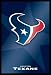 Houston Texans Nfl Logo Tony Banks Football Carr Art Black Wood-Mounted Poster Print - 24