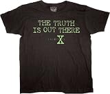  : The X Files Classic Movie TV Show Series - The Truth Is Out There - Adult Black Tee T-shirt