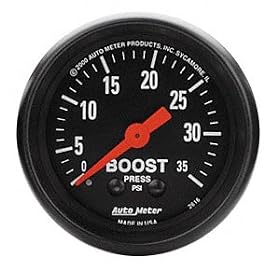 Auto Meter 2616 Z-Series Mechanical Boost Gauge