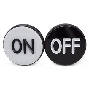 Casino Grade Craps ON/OFF Puck, 3 Inch diameter by Brybelly