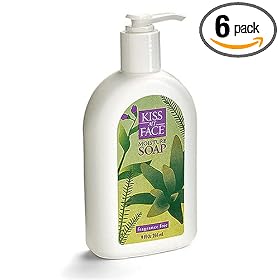 Kiss My Face Fragrance Free Liquid Moisture Soap, 9-Ounce Pumps (Pack of 6)