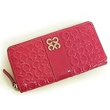 「コーチ COACH ラウンドファスナー長財布 [ジュリア エンボスド パテントレザー] 43984 SV/MJ マジェンダ」の画像