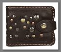 English Laundry Wallet - Brown Euro Leather Wallet Bifold W/snap
