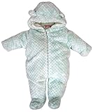 ロサン防寒カバーオール62W-2001ミントブルー6M-9M