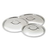 de Buyer Stainless Steel Lids, Set of 3