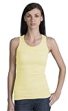 Upscale Ladies 100% Cotton 2 X 1 Tank Top Shirt - Sunlight Color