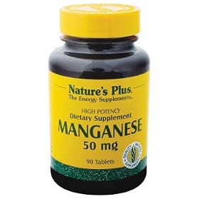 Nature's Plus - Manganese, 50 mg, 90 tablets