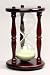 Classic Cherry Hourglass Sand Timer Accent Clock