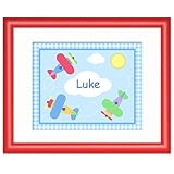 Up Up and Away Red Personalized Print