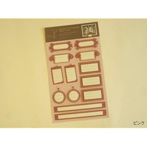 【クリックで詳細表示】スクラップホリックステッカー(ラベル) ： ピンク