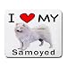 I Love My Samoyed Dog Mouse Pad