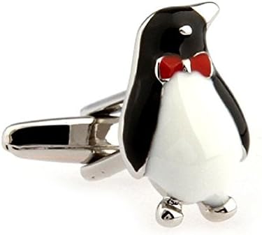 Globalmate Mens Penguins Modeling Animal Shaped French Shirt Titanium Steel Cufflinks