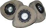 Underwater Pond Rock Lights - set of 3 x 20w + Colour Lenses New CQD-202C