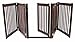 Walk Through 5 Panel Free Standing Pet Gate - Mahogany