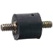 Rubber Vibration Dampening Mounts, #6-32 x .25"L Double Threaded Mounts, .43"OD x .4"L Rubber