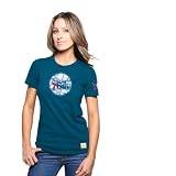 Philadelphia 76ers Women's Fashion Tee: Majestic Select Women's Blue 76 Paramount Tee