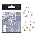 Fantastic Sparkly High Quality Professional Nail Art 3D Decorations / Accessories Set Kit With 20pcs Gold And Silver Colored 3mm And 5mm Sea Shells Forms / Designs Studs By VAGA®