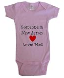 SOMEONE IN NEW JERSEY LOVES ME - NEW JERSEY BABY - State-series - Pink Onesie / Baby T-shirt - size Small (6-12M)