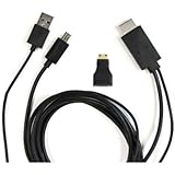 AAXA Projectors 11-Pin AV High Quality MHL Cable Support 1080P HD Video/Audio Output