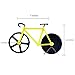 BALFER Bicycle Pizza Cutter Dual Stainless Steel Bike Pizza Cutter Wheel (Yellow & Black)