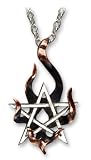 Stella Igneus Alchemy Gothic Fire Star Pentagram Necklace