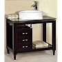 Cabinet vanity sink, ceramic vessel sink, and faucet set (AMA019)