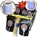 777images Designs Patterns - Vintage Blue Damask pattern on light blue background - Coffee Gift Baskets - Coffee Gift Basket