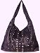 Ladies Purple Studs Designer Hobo Vintage Handbag