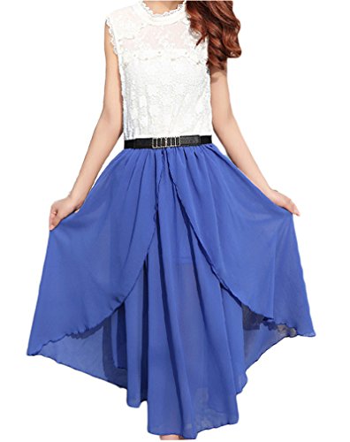 (ディーコッテ)D'Kotte マキシ ワンピース リゾート フレア スカート 半袖 切り替え ワンピ ドレス 春 夏 レディース neay110