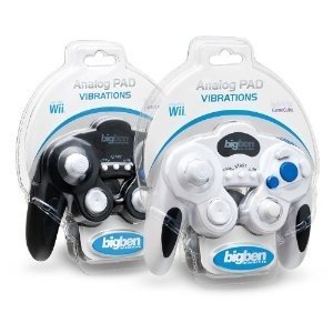 BigBen Analog Controller f&uuml;r Gamecube und Wii Schwarz/Wei&szlig;