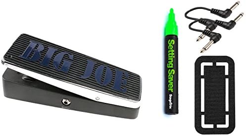 Big Joe Classic Wah Pedal Bundle w/ 4 free Items: StageTrix Setting Saver Pen, StageTrix Pedal Fastener, 2x Hosa Patch Cables