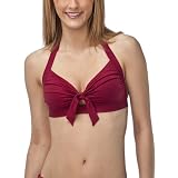 Mossimo® Black Women's Shirred Tie Swim Top - Burgundy
