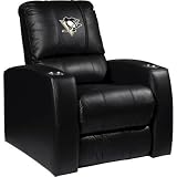 Home Theater Recliner with NHL Pittsburgh Penguins Panel