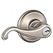 Schlage F51-CLT Callington Single Cylinder Keyed Entry Door Lever Set, Satin Nickel