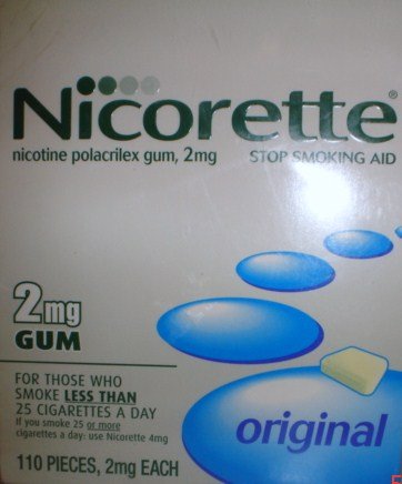 Nicorette Gum Starter Kit, 2 mg, 110 pieces (Original Flavor).