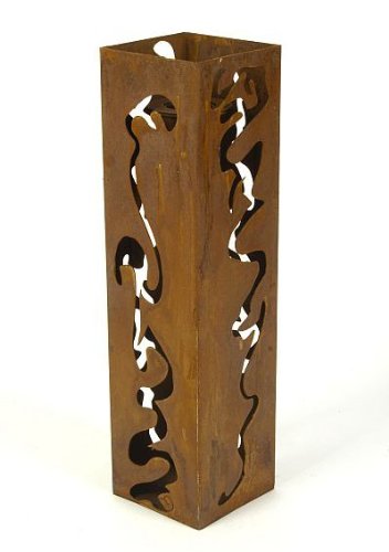 SIENAGARDD Feuers&auml;ule Lazer, 60cm, eckig, rostfarben