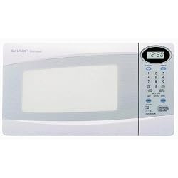 Sharp R-230KW 800-Watt 4/5-Cubic-Foot Compact Microwave, White