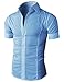 H2H Mens Casual Slim Fit Wrinkle Free Short Sleeve Dress Shirts Of Various Color
