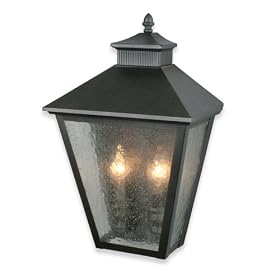 Royce Lighting RL2130 2NI Weston Outdoor Wall Lantern Natural Iron with Seeded Globe by Royce Lighting