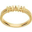 14K Yellow Gold Mother's Ring - 3 Gemstone -- YOU CHOOSE THE COLORS!