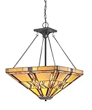 Quoizel TFFT2818VB Finton 2 Light Tiffany Pendant Chandelier