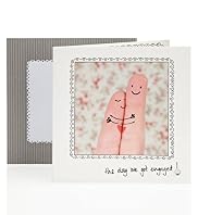 Photo Fingers Engagement Card