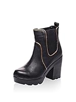 Bueno Botines Chelsea (Negro / Dorado)