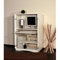 533: made in BRD - Hochglanz weiss - Computerschrank - PC Schrank - Landhaus-wei� - mdf