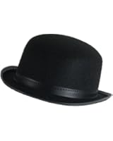 Jacobson Hat Deluxe Felt Derby Hat, Black, Adult, One Size