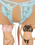 Lickety Split! Crotchless Panty, ONE SIZE, PINK